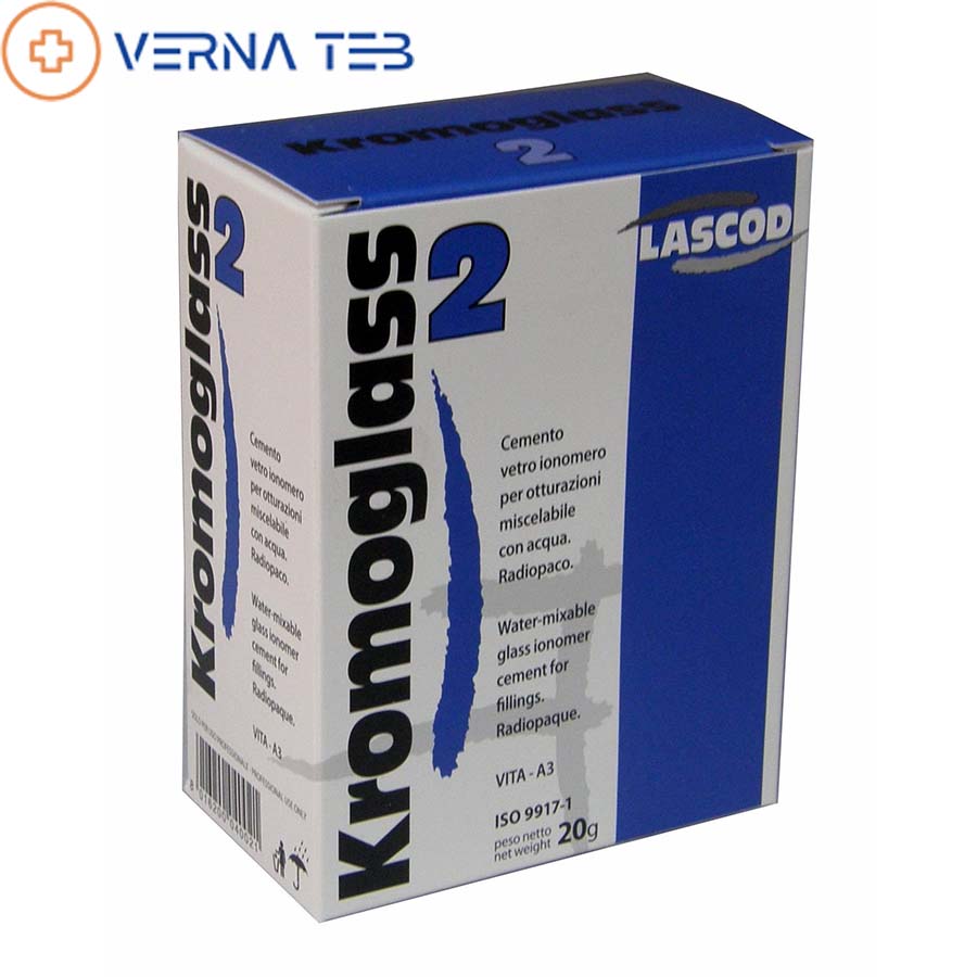 گلاس آینومر سلف لاسکود لوتینگ Lascod KromoGlass 2
