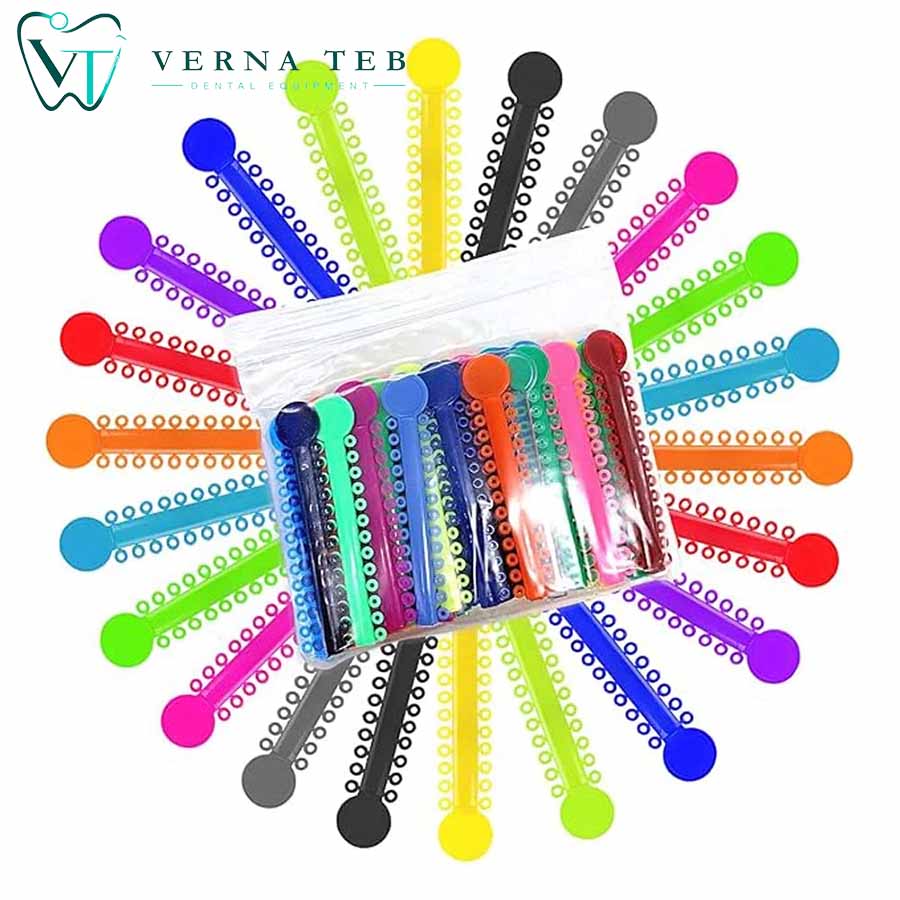 اورینگ ارتودنسی 1040 عددی Orthodontic Elastic Ligature O-Rings