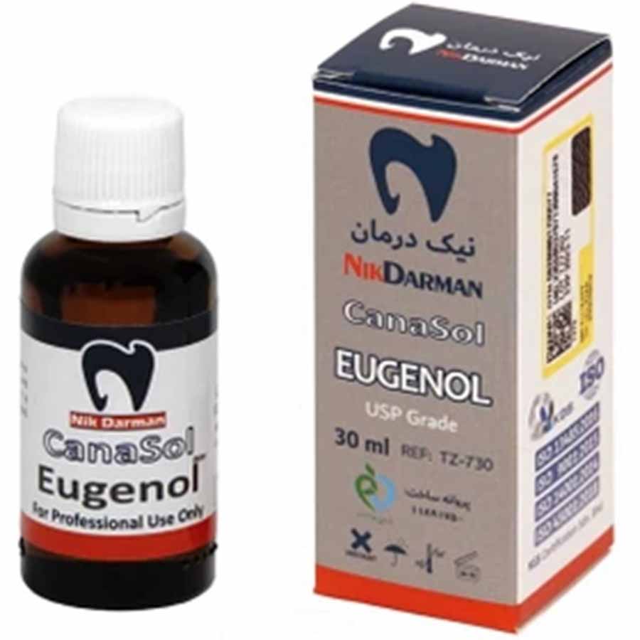 اژنول خالص USP گريدنیک درمان Nik Darman Eugenol30ml