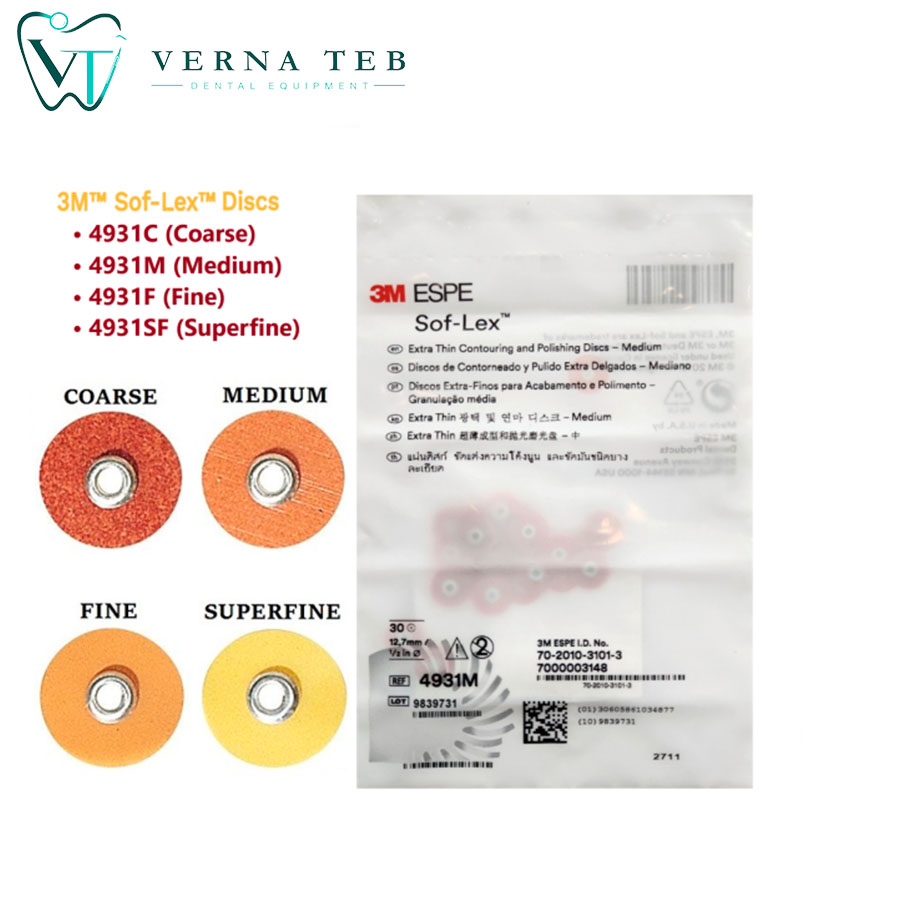 دیسک پرداخت کامپوزیت تری ام 3M Sof-Lex Polishing Discs