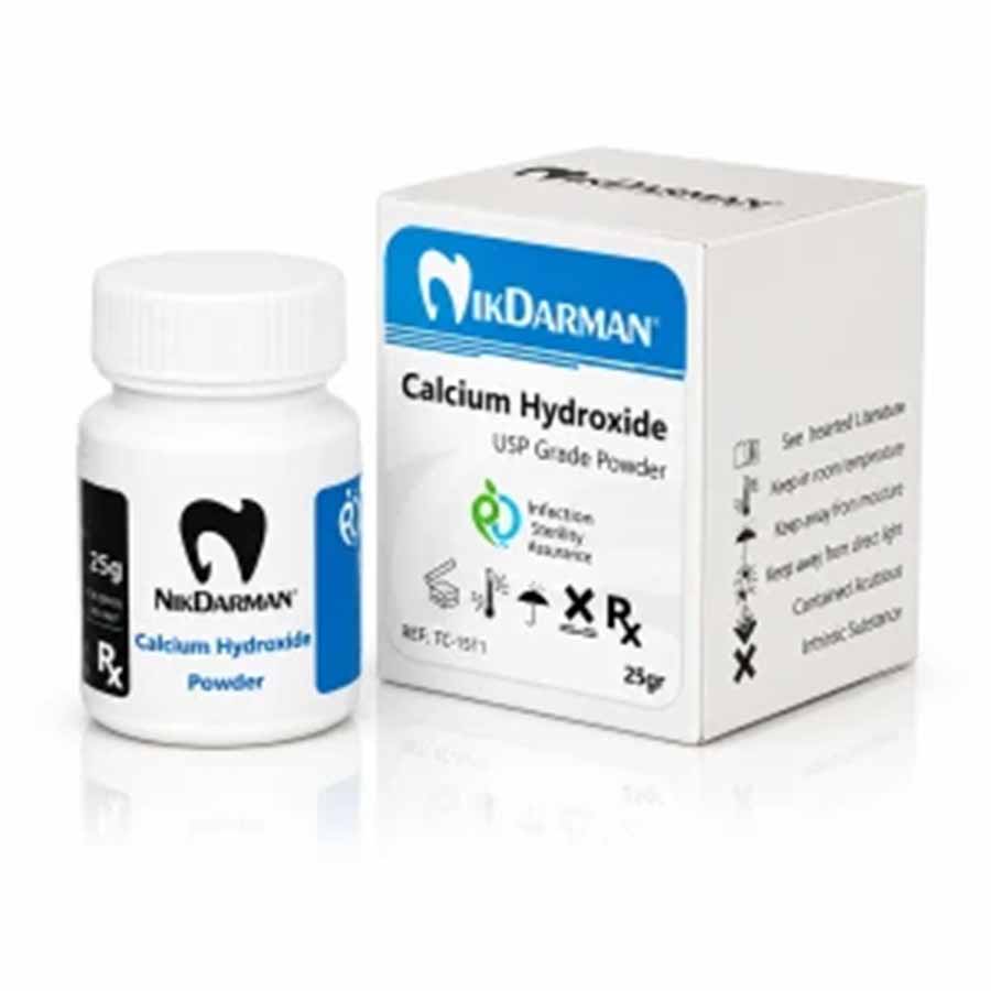پودر کلسيم هيدروکسايد، 25 گرم نیک درمان Nik Darman  Calcium Hydroxide Powder