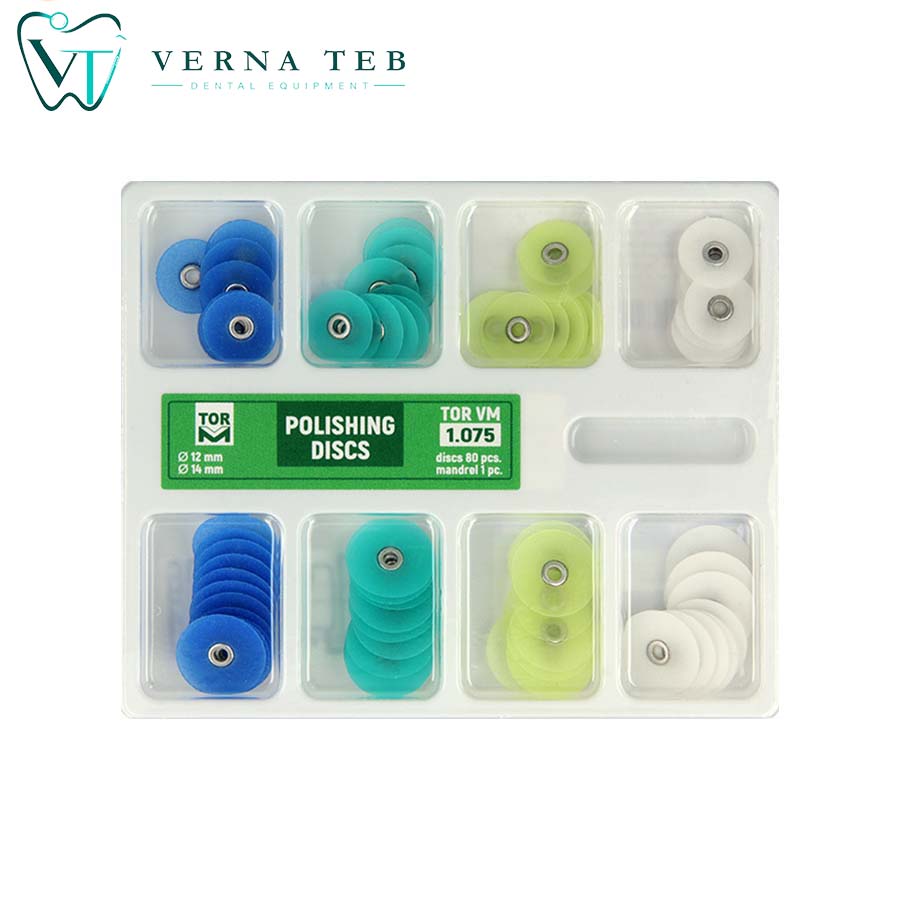 کیت دیسک پرداخت مرکزدار 80 عددی 4 رنگ TorVM