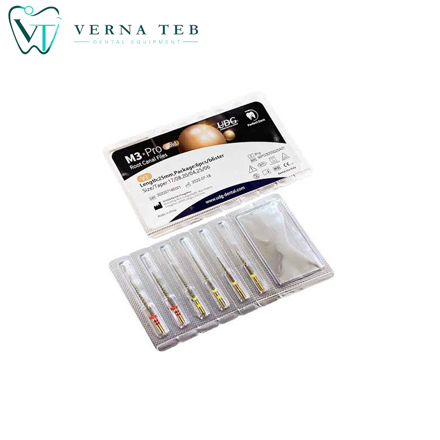 فایل روتاری 4% 21 میلیمتر M3 Pro Gold Rotary Files